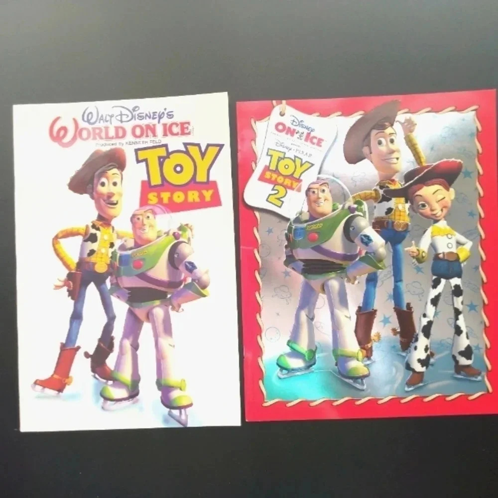 Bundle of 2-Disney On Ice Toy Story Programs-World On Ice-Toy Story 2-Books lot